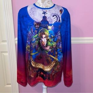 Blackmilk legend of Zelda majoras mask long sleeve shirt top goth gothic fairy